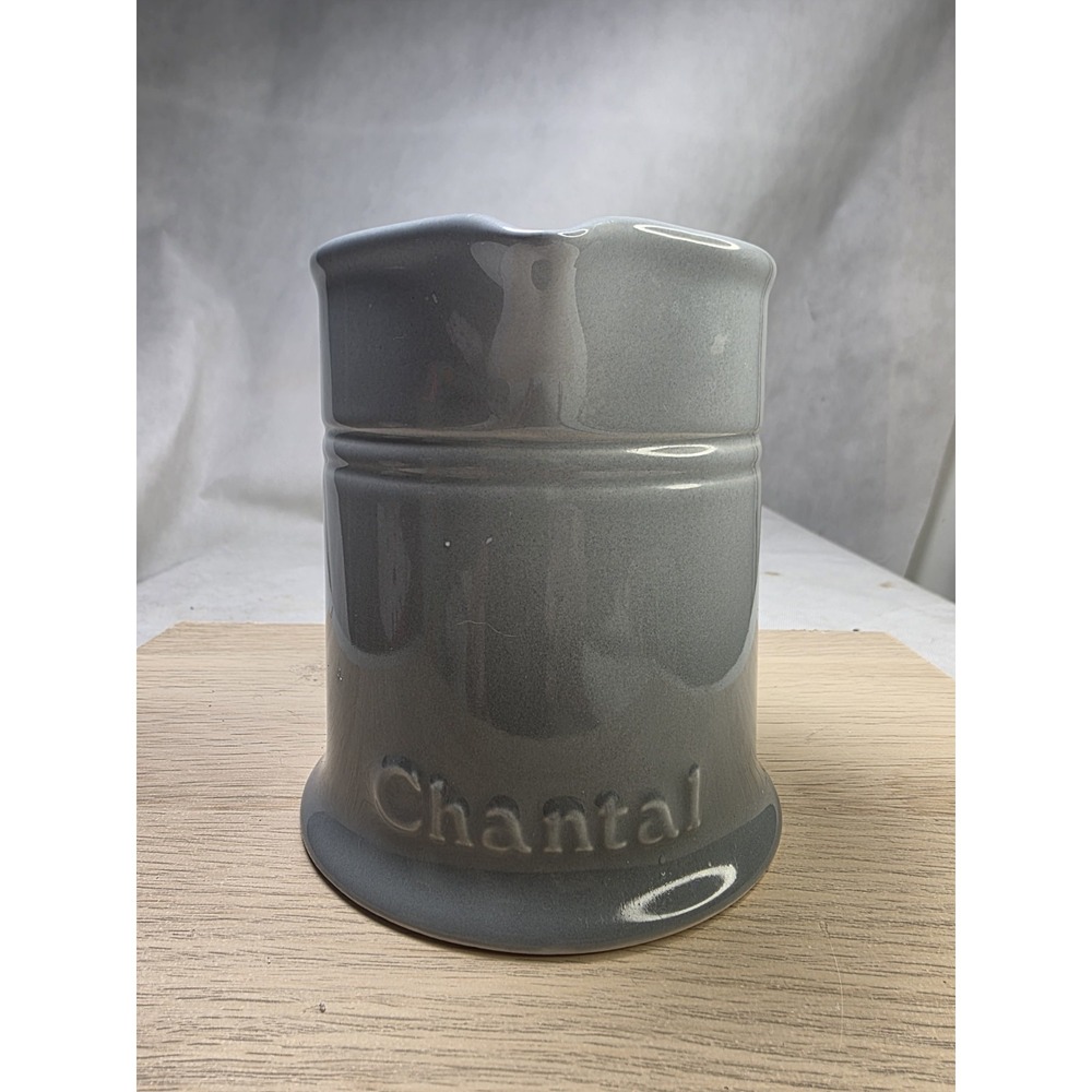 Chantal Gray Stoneware 16 Ounce Pitcher 5 Inches